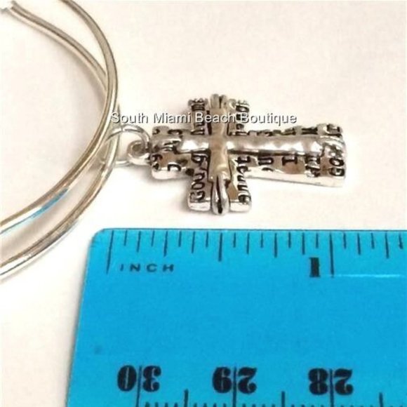 Serenity Prayer Charm Bracelet AA Al-Anon NA Addiction Recovery Silver Plated - Picture 8 of 9